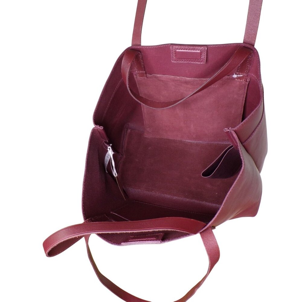 🆕MADEWELL Medium Essential East/West Tote Leather Dark Cabernet Brown - Picture 6 of 7